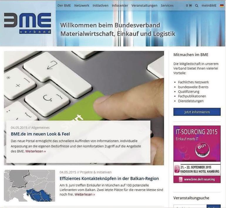 Neue BME-Website ist online