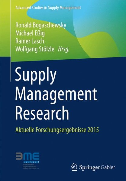 Buchrezension: "Supply Management Research", erschienen im Springer Verlag