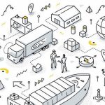 Logistics_concept._Transportation_&_distribution_of_goods._Inventory_management_&_cargo_delivery_service._Isometric_doodle_illustration_for_web_banners,_hero_images,_printed_materials