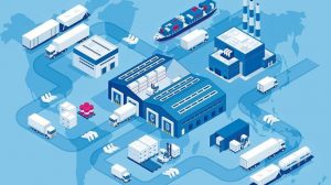 Isometric_global_logistics_network._Air_cargo,_rail_transportation,_maritime_shipping,_warehouse,_container_ship,_city_skyline_on_the_world_map