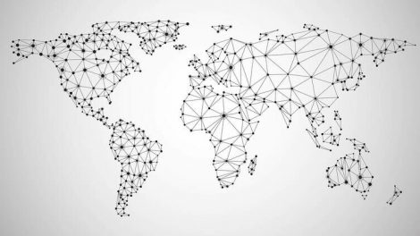 Global_network_mesh._Social_communications_background._Earth_map._Vector_illustration.__