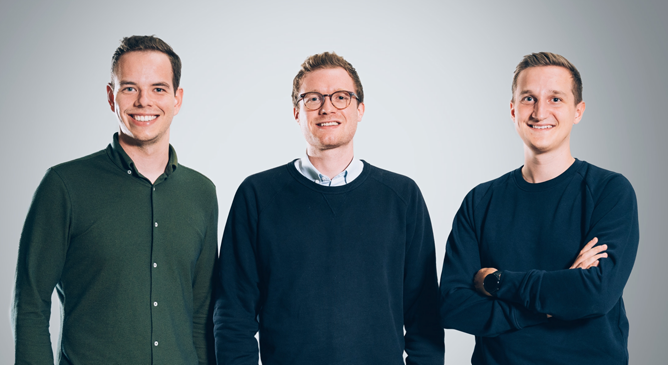 Die Gründer von Tacto: Johannes Groll, Andre Petry und Nico Bentenrieder. Bild: Tacto
